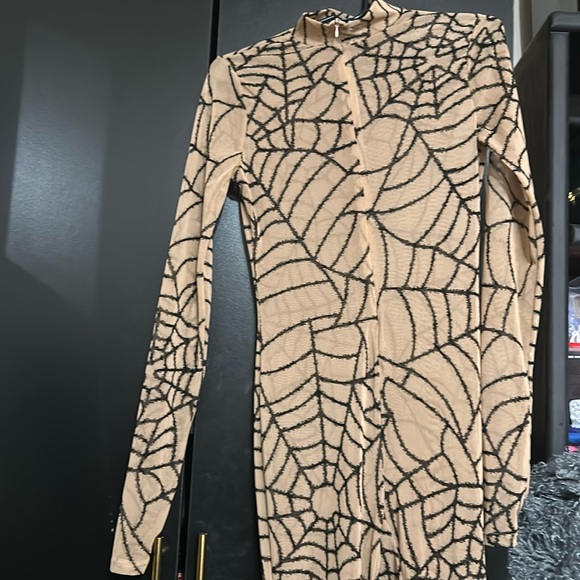 Sexy Sheer Spider Web Jumpsuit - Picture 2 of 8